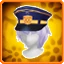 藍色軍裝帽子