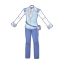 湛藍海軍學員制服-T